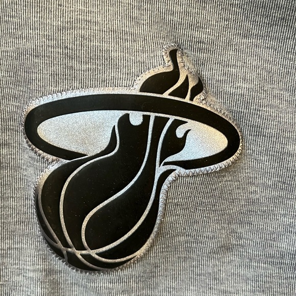 Nike Miami Heat NBA Team Full Zip Hoodie Gray Dri-Fit Therma-Flex Swoosh Large - Picture 4 of 16